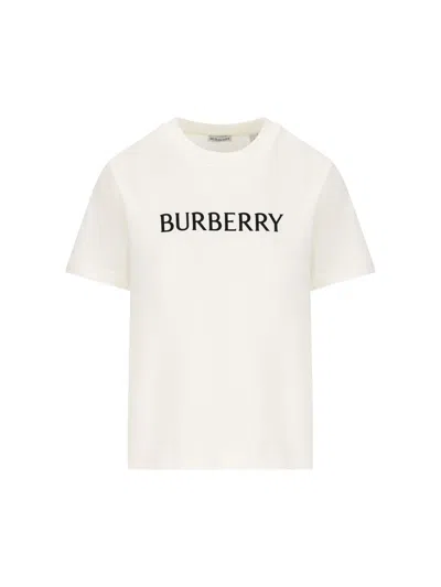 Burberry T-shirt And Polo Shirt In White