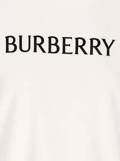 Burberry T-shirt And Polo Shirt In White
