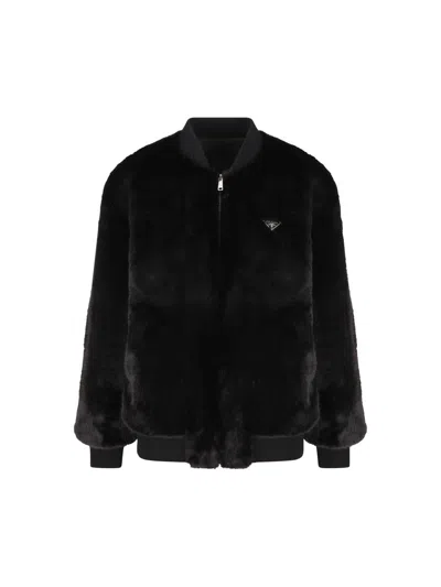 Prada Jackets In Black