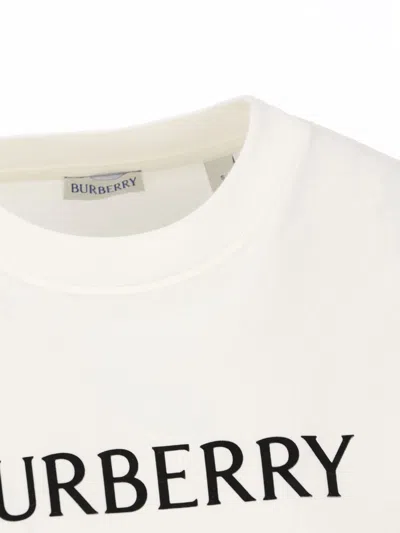 Burberry T-shirt And Polo Shirt In White