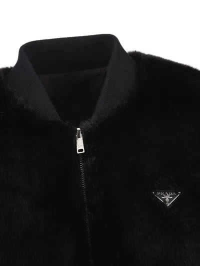 Prada Jackets In Black