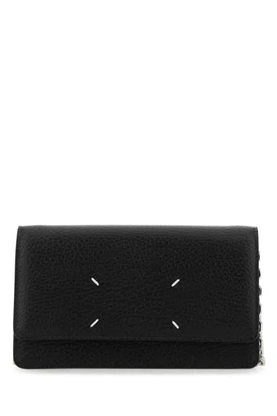 Maison Margiela Wallet With Chain In Black