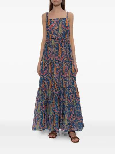Etro Paisley-pattern Maxi Dress In Multi