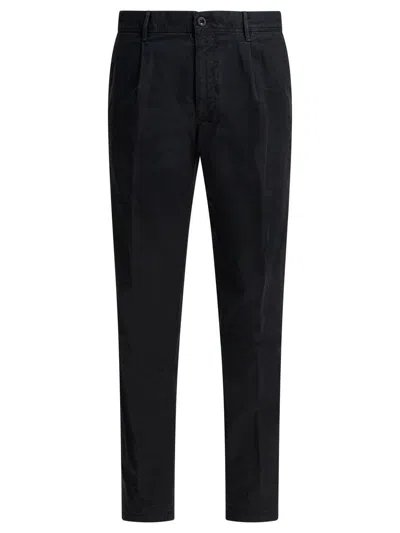 Incotex "tapered Fit" Pants In Black
