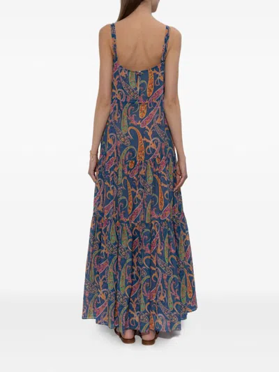 Etro Paisley-pattern Maxi Dress In Multi
