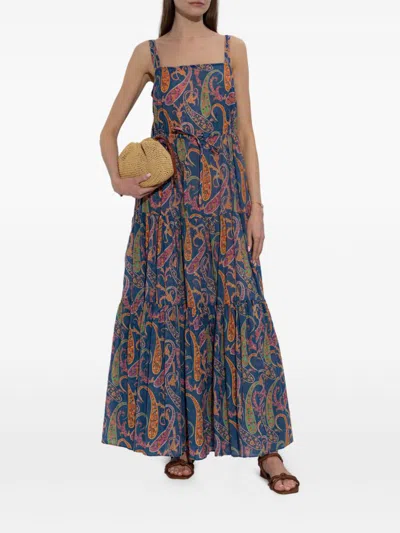 Etro Paisley-pattern Maxi Dress In Multi