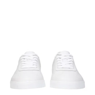 Givenchy White Leather Low Top Sneakers In Multi