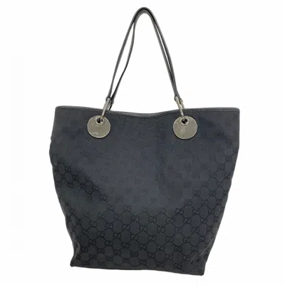 Pre-owned Gucci Black Canvas Tote Bag ()
