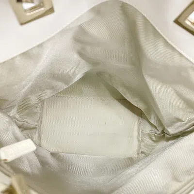 Pre-owned Gucci Blue White Canvas Tote Bag () In Multi