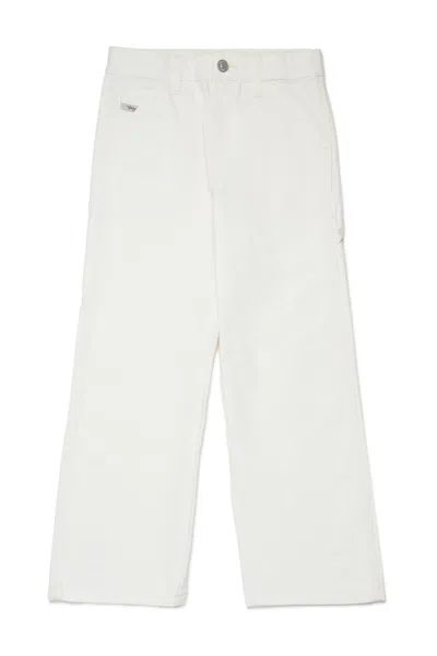Diesel D-bart-j Pocket Jeans In White