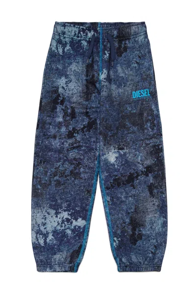 Diesel Sweatpants With Logo In Blue