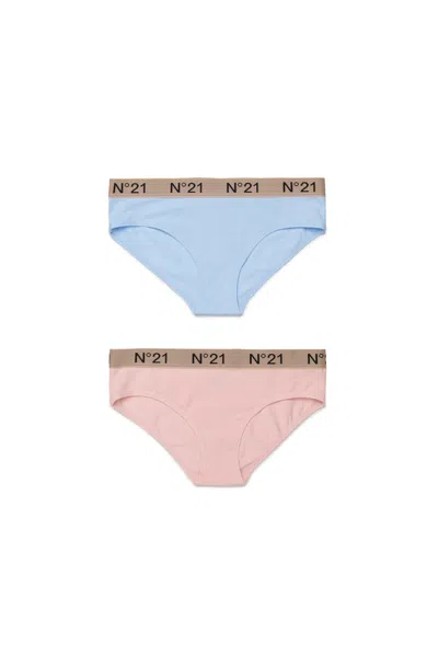 N°21 Briefs With Elasticated Logo Waistband In Multi