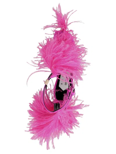 Sergio Rossi Fuchsia Amazona Heels In Pink