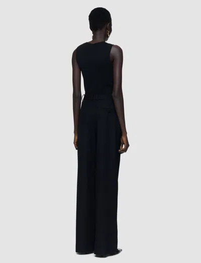 Joseph Yukio Gabardine Stretch Trousers In Black