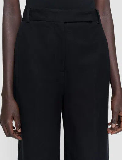 Joseph Yukio Gabardine Stretch Trousers In Black