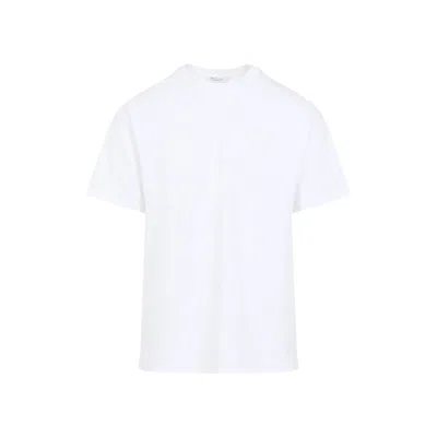 Givenchy Men White Crew Neck T-shirt With Logo On Front And Back In Cotton Man In White