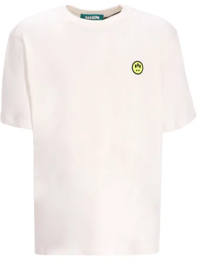 Barrow's White Crewneck Graphic T-shirt In White