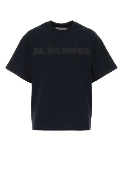 Jil Sander Midnight Blue Cotton T-shirt In Multi