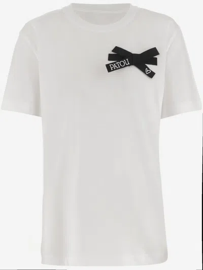 Patou White Logo T-shirt In White
