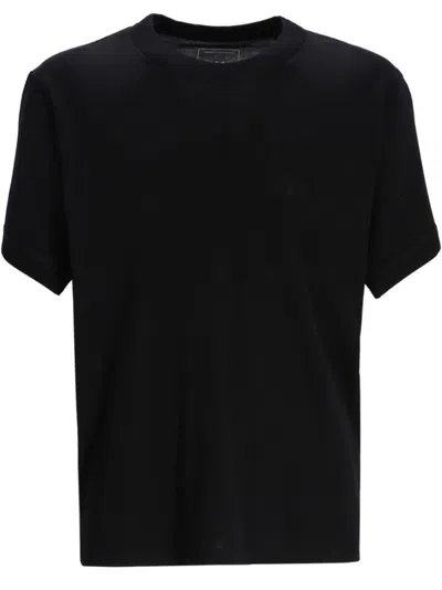 Y-3 Black Crewneck Logo T-shirt In Black