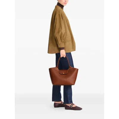 Longchamp Epure Shoulder Bag In Brown