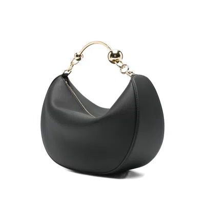 Strathberry Crescent Moon Shoulder Bag In Black
