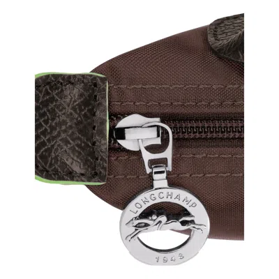 Longchamp Le Pliage Green Mocha Coloured Clutch Bag In Brown