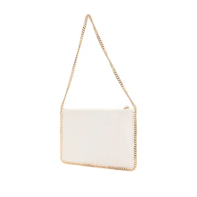 Stella Mccartney Falabella Embellished Clutch Bag In Neutral