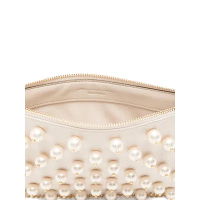 Stella Mccartney Falabella Embellished Clutch Bag In Neutral