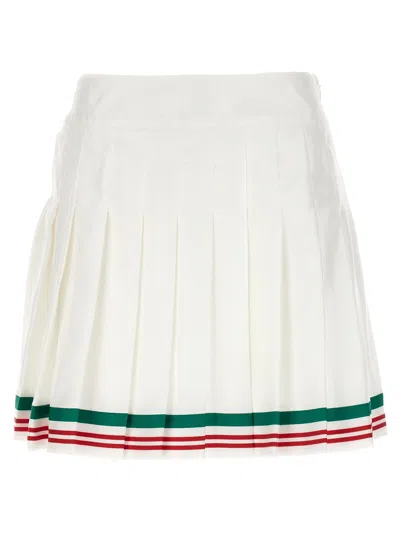 Casablanca Casaway Tennis Mini Skirt In White