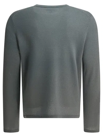 Vince Cashmere And Silk Crewneck Sweater Knitwear Grey In Gray