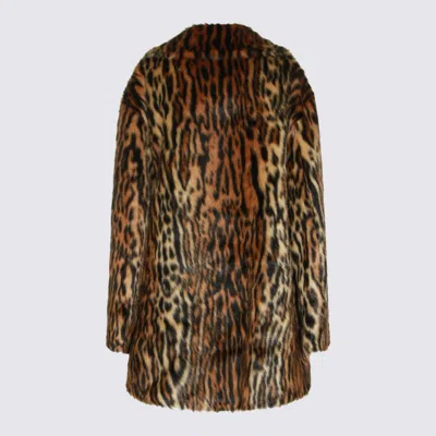 Roberto Cavalli Coats Light And Natural In Brown