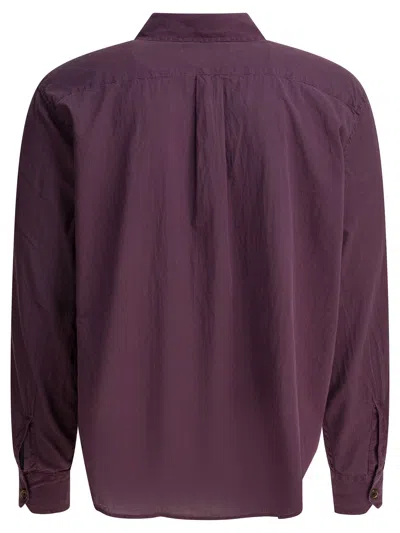 Our Legacy Cotton Shirt Shirts Bordeaux In Purple