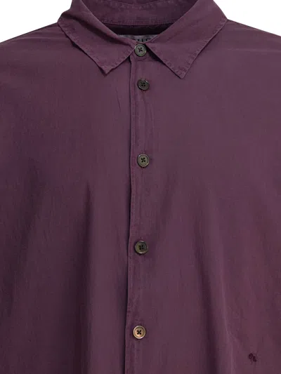 Our Legacy Cotton Shirt Shirts Bordeaux In Purple