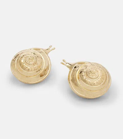 Gucci Clip-on Earrings In Brown