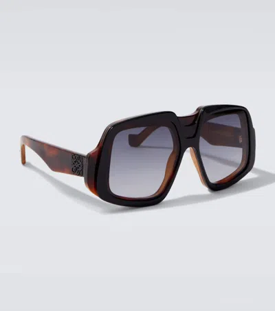 Loewe Anagram Oversized Sunglasses In Brown
