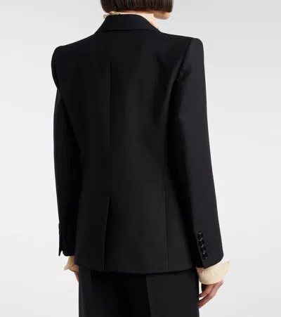 Valentino Crepe Couture Bow-detail Blazer In Black