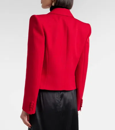 Valentino Virgin Wool Blazer In Red