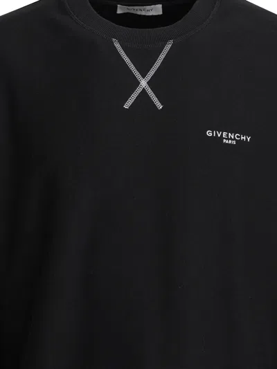 Givenchy Crew Neck Long Sleeve Ribbed Sweatshirt