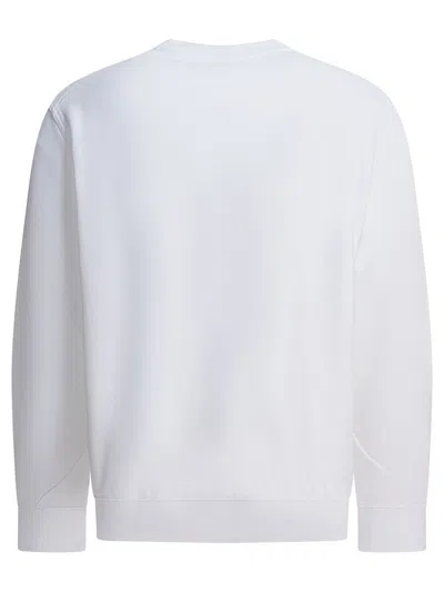 Givenchy White Couture Seam Sweatshirt With Embroidered Logo Men In White