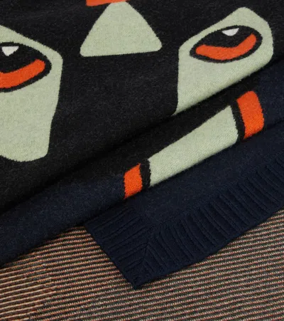Loewe X Louis Wain Wool Blanket In Blue