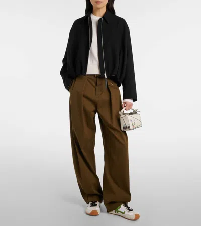 Loewe X Louis Wain Futurist Cat Puzzle Tote Bag In White