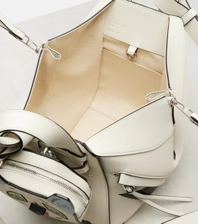 Loewe X Louis Wain Futurist Cat Hammock Tote Bag In White