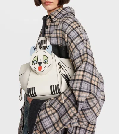 Loewe X Louis Wain Futurist Cat Hammock Tote Bag In White