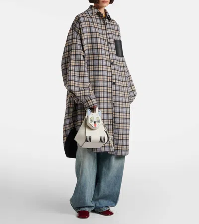 Loewe X Louis Wain Futurist Cat Hammock Tote Bag In White