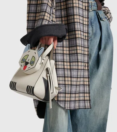 Loewe X Louis Wain Futurist Cat Hammock Tote Bag In White