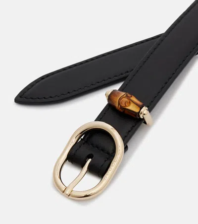 Gucci Leather Belt In Black