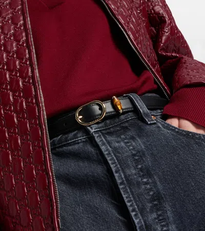 Gucci Leather Belt In Black