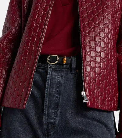 Gucci Leather Belt In Black