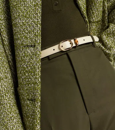 Gucci Leather Belt In Neutral